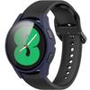 2in1 Case + Tempered Glass for Samsung Galaxy Watch 4 44mm, Navy Blue