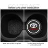Toyota 2026 New Hub Caps Car Coaster Water Cup Bottle Holder Anti-slip Pad Mat Silica Gel Waterproof Toyota  Car Sticker