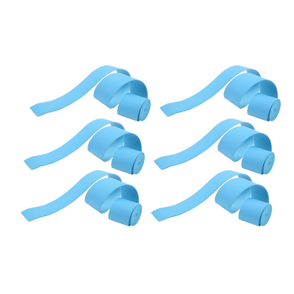 6Pcs Tennis Racket Grip Tape PU Frosted Anti Skid Sweat Absorption Badminton Racket Tape Sports
