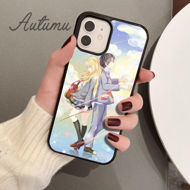 Husă pentru telefon Anime japonez Your Lie in April pentru iPhone 11 12 13 14 Pro Max mini XR XS SE 2020 6S 7 8 Plus Samsung S21 S22