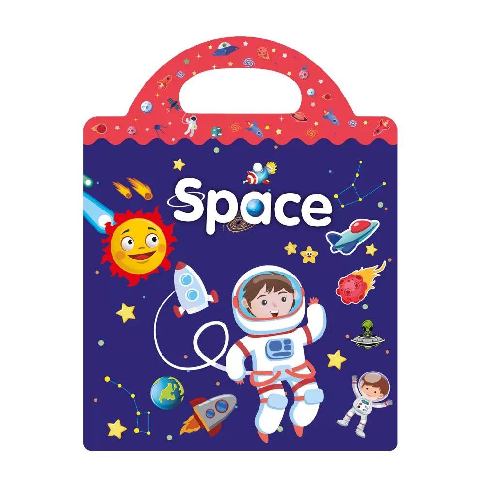 Cartoon Toys Kids  Childrens Hot New Children Scene Stickers DIY Hand-on Puzzle Sticker Books Reusable Animal Learning Cognition for Gift Present