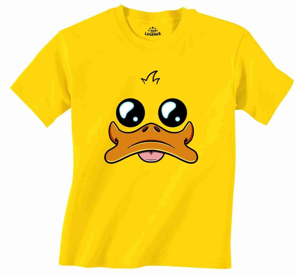 

Rubber Duck Cute Cartoon Style Design 100% Cotton Men Yellow T Shirt S