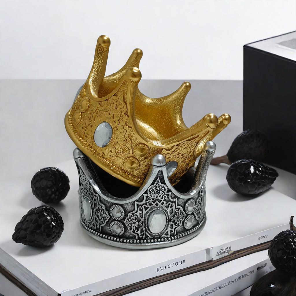 Nové evropské stylové korunové ozdoby zdobí obývací pokoj, vinotéku, pryskyřičné řemeslné výrobky, domácí měkká dekorace, dárky k nastěhování