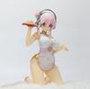 Emontoys Sonicomi SUPER SONICO Figure Cheongsam 1/7 Animation Girl POLYVINYL CHLORIDE Action Figure Plaything SONICO Statue Game Collector Miniature