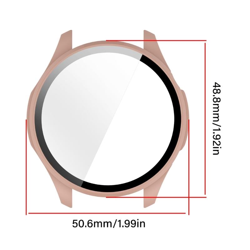 Integrated Screen Protector Frame Protectios Case for Watch 5 Professional Smartwatch PC Tempered Glass Cover