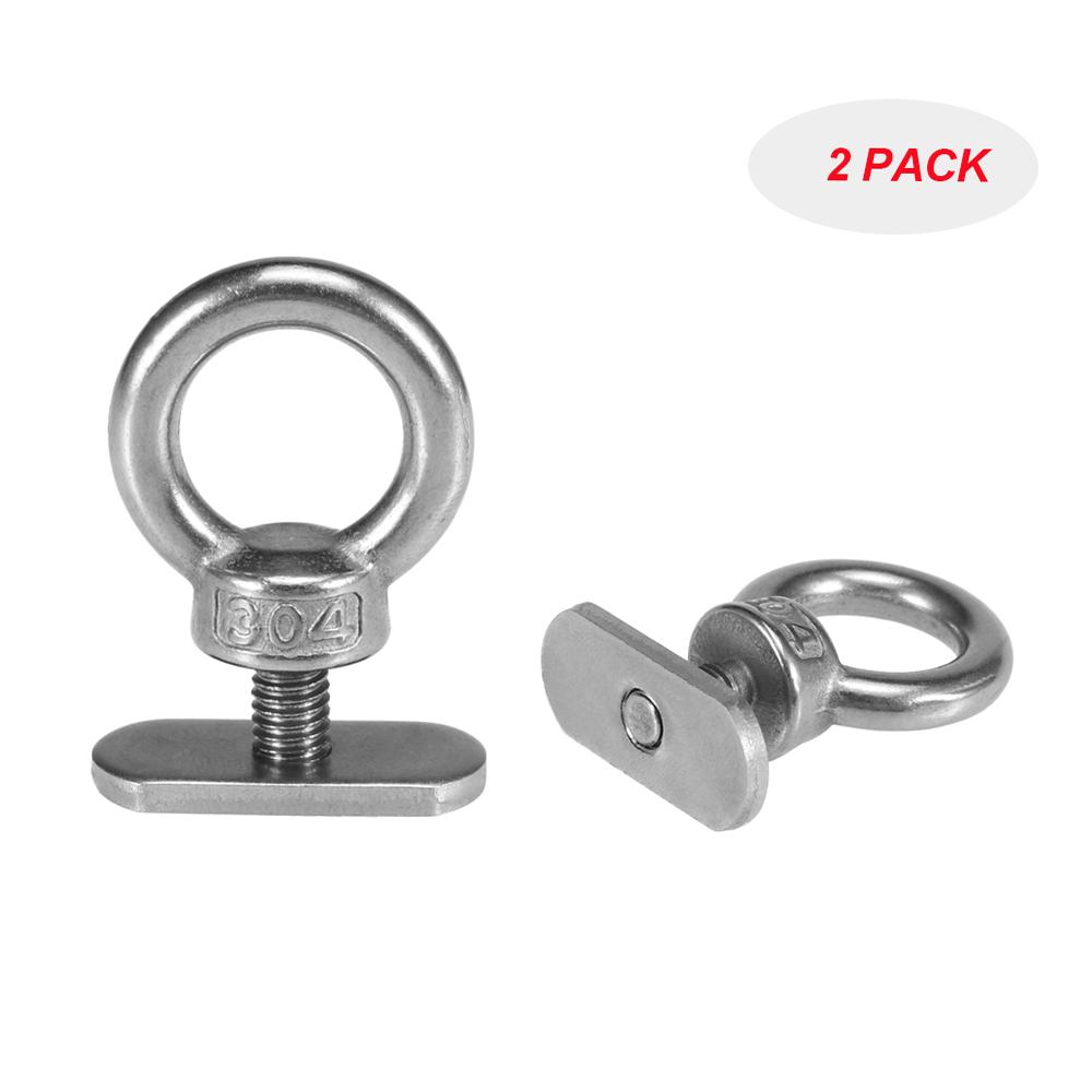 2 Pack Kayak Track Mount Tie Down for Bungee Cord Rope