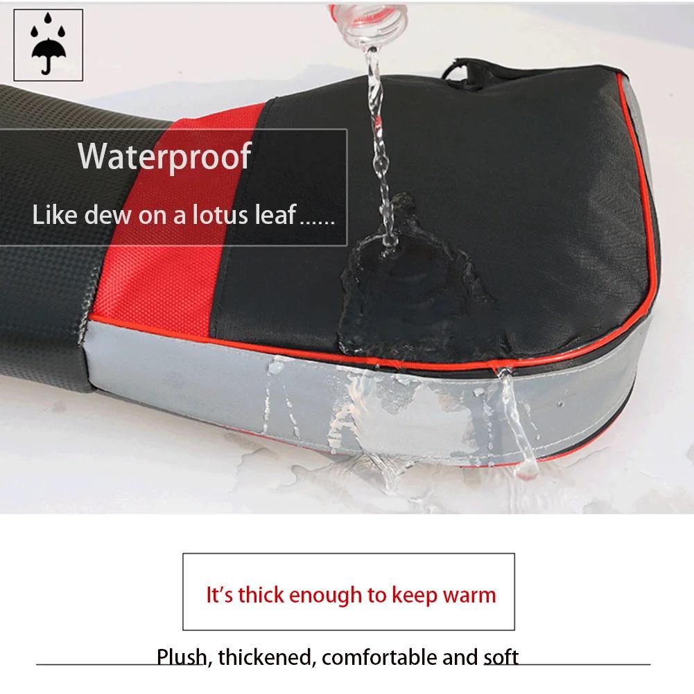 1Pair Motorcycle Handlebar Muffs Protective Motorcycle Scooter Thick Warm Grip Handle Bar Muff Rainproof Winter Warmer Gloves