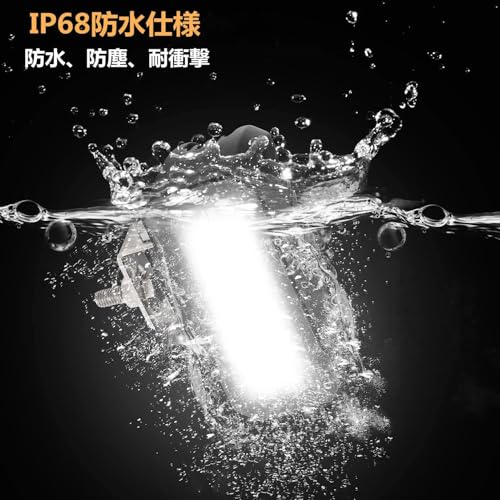 KAWELL 20W Fog Lights for Motorcycles, Mini Rectangular Bezel-less Work Lights, Single Row Spotlights, Auxiliary LED Work Lights, 12V, IP68 Waterproof