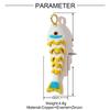 Carp Plated Enamel Fish Charms Jewelry Accessories Diy Pendants Movable Mini Metal Fish Creative Waterproof Drip Oil Fish Daily