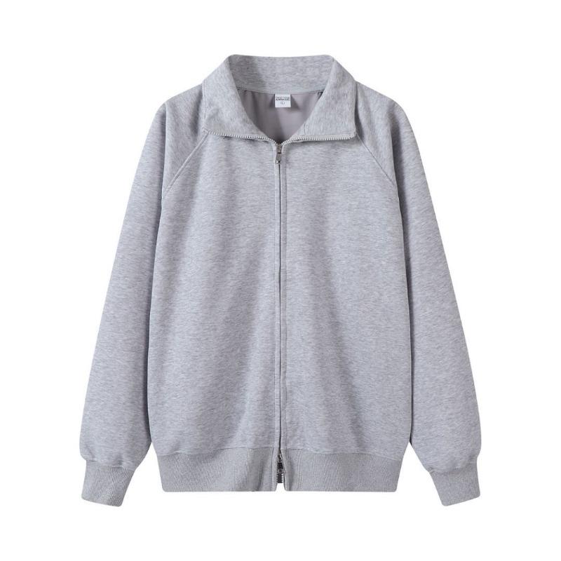 

Однотонная куртка-кардиган на молнии со стойкой воротником, мужская осенняя модная простая спортивная и повседневная кофта с двойной молнией 3XL