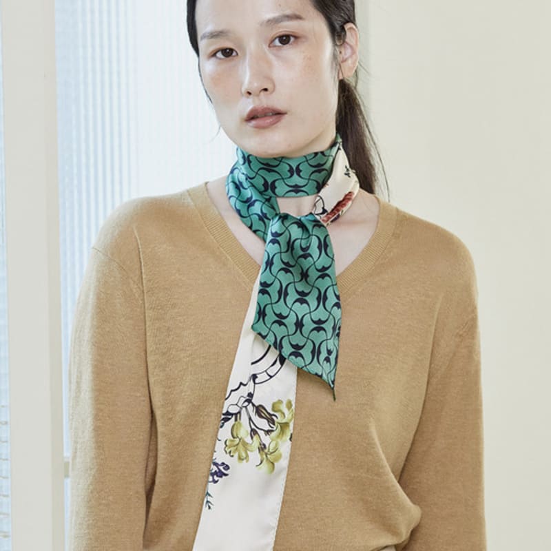 ANA MAISON Sensuous Room Silk Long Petite Scarf [PML-1396]