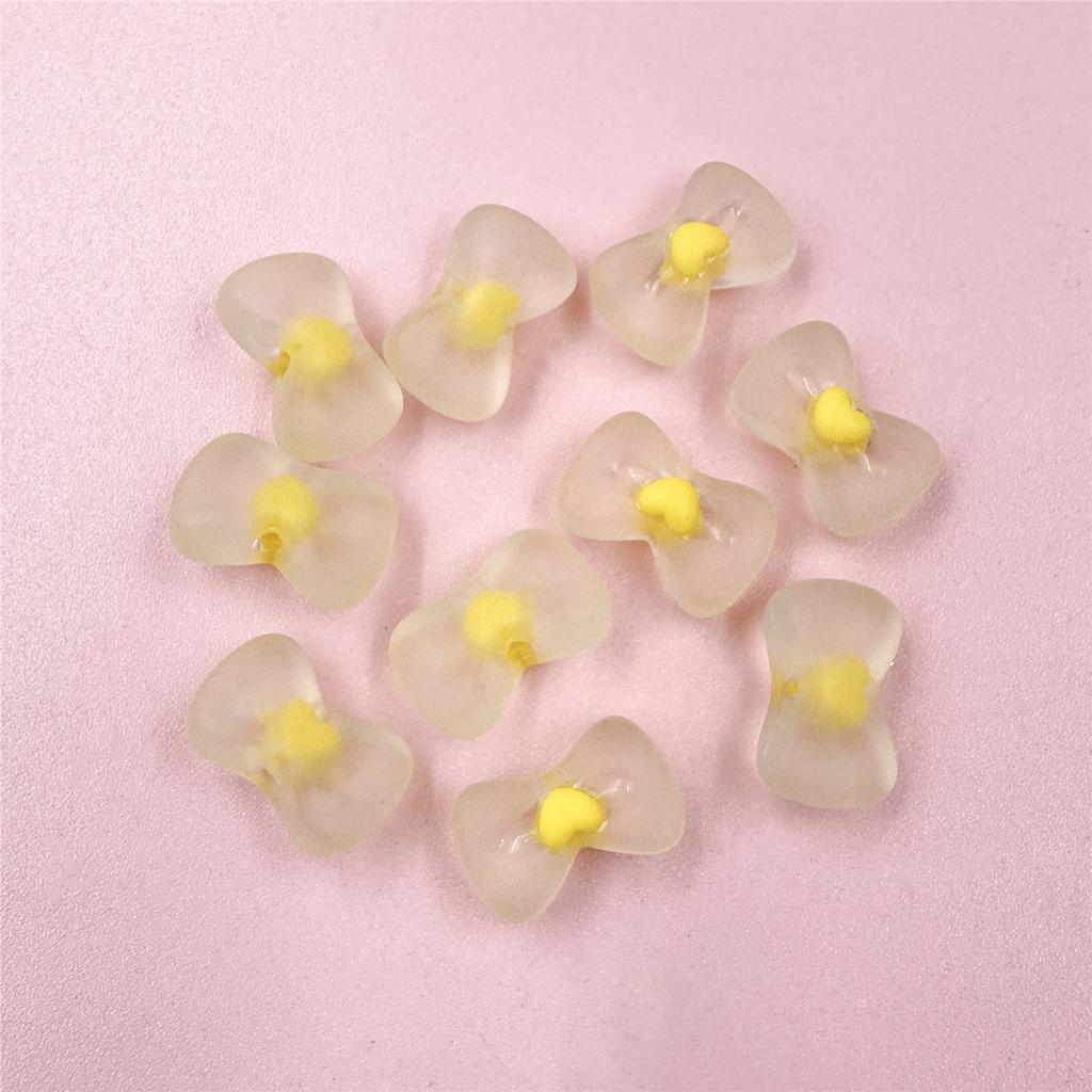 Armbänder Schmuckherstellung Lose Perlen Halskette Schmuckzubehör DIY Matt 10 STÜCKE 10*15,8mm Bowknots Acryl Für Schlüsselanhänger Für Mode