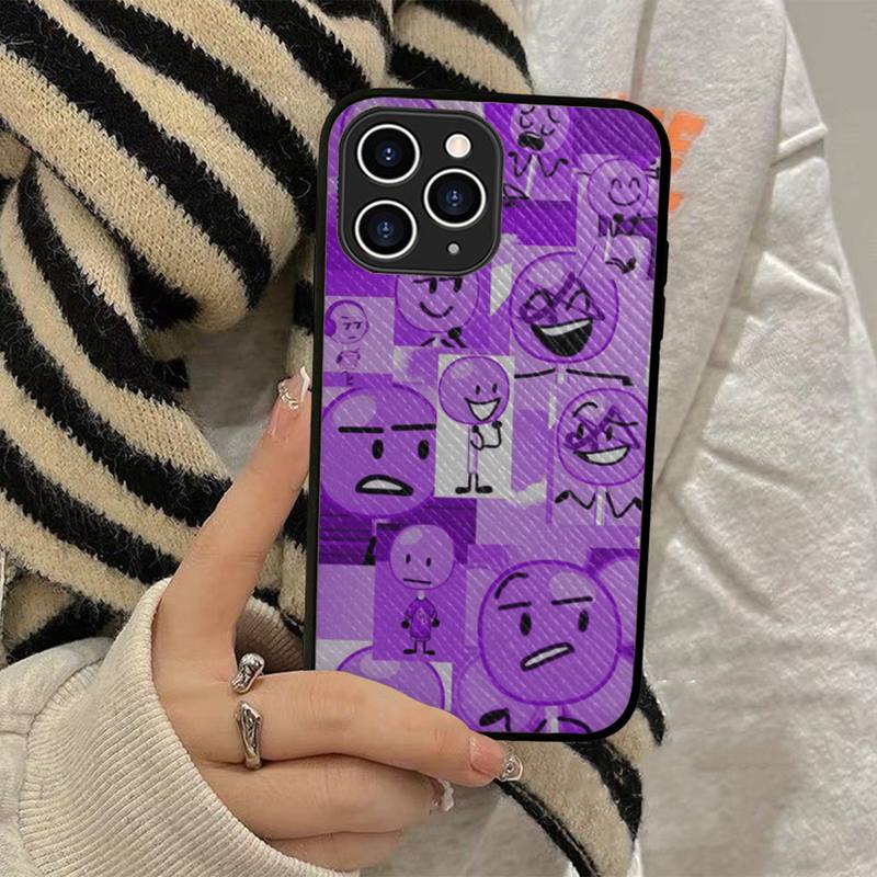 Bfdi Poster Battle For Dream Island Phone Case Hard Leather Case for iPhone 11 12 13 Mini Pro Max 8 7 Plus SE 2020 X XR XS Coque