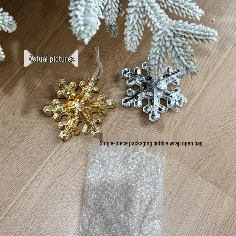 Colorful Acrylic Gem Snowflake Christmas Tree Ornament