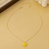 Sweet Mori Flower Shape Zircon Embellished Necklace Niche Fashion Design Sense Versatile Temperament Collarbone Chain Jewelry