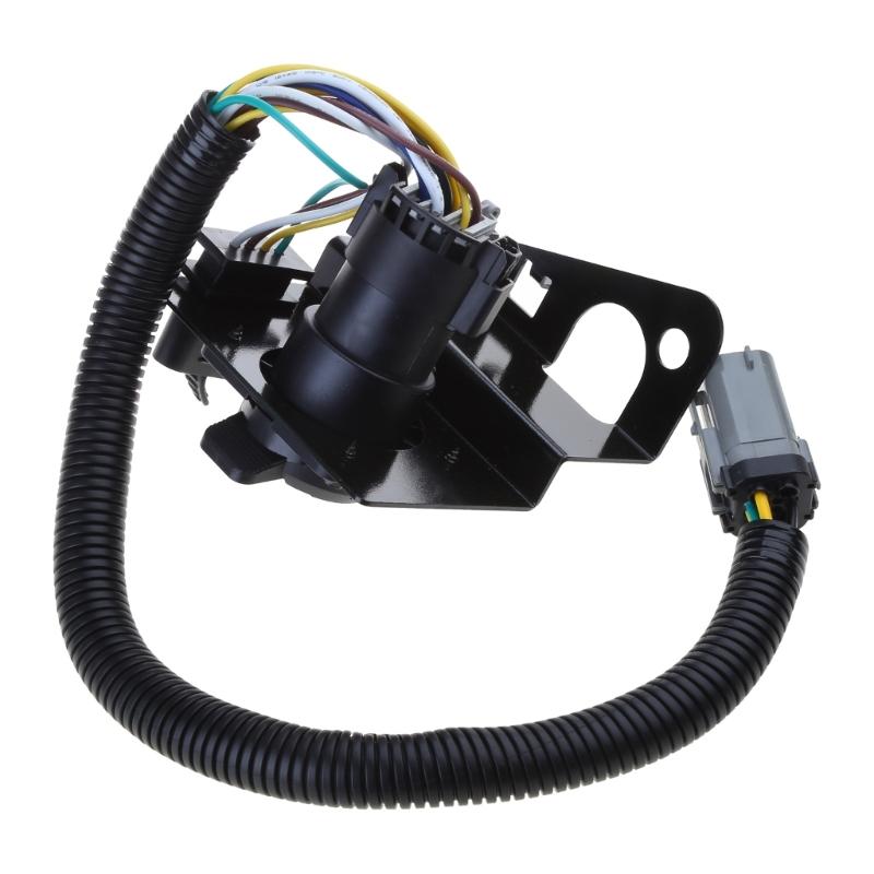 Asamblare Conector Atelaj cu 4 și 7 Pini, Mufă Harnasament Cablaj Remorcare pentru Camionetă F250 F350 Super Duty