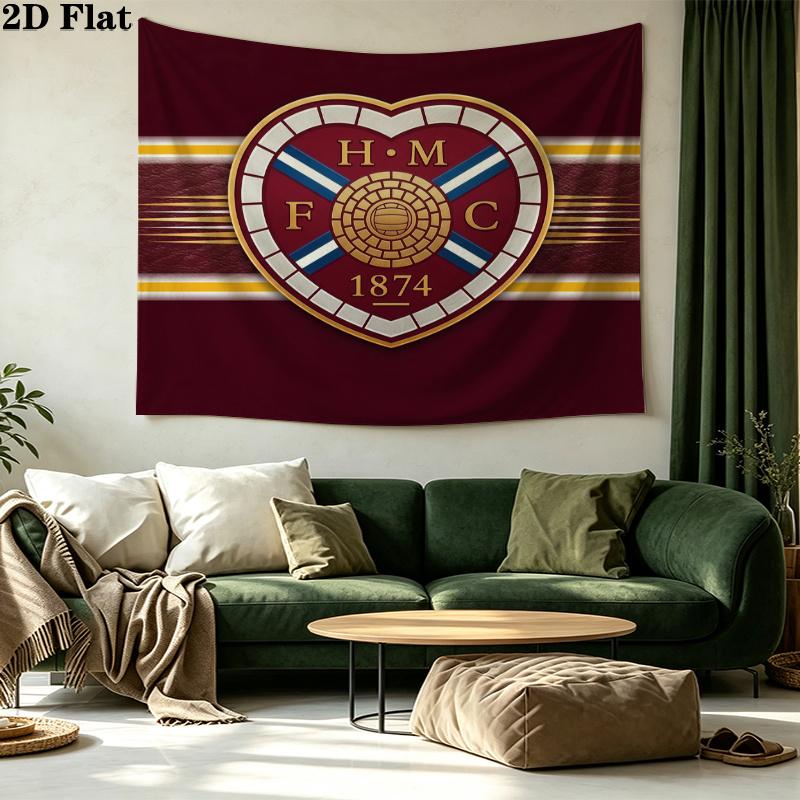 Heart of Midlothian Printed Tapestry – Wall Hanging for Bedrooms, Dorms, and Home Decor