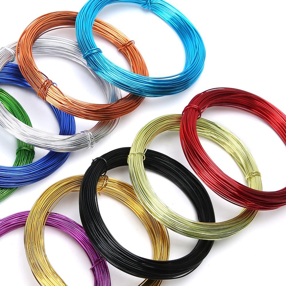 10PCS Flexible Soft Colored Aluminum Wire Assorted Color Flexible Aluminum Wire Bicycle Weaving