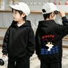 Bestseller Lässiger Kinder-Kapuzenpullover mit Cartoon-Katzenmuster