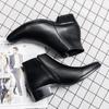 Men Chelsea Boots Brand Retro Leather Men Ankle Boots Comfortable Shoes for Men Outdoor Motocross Boots Business Men Shoes