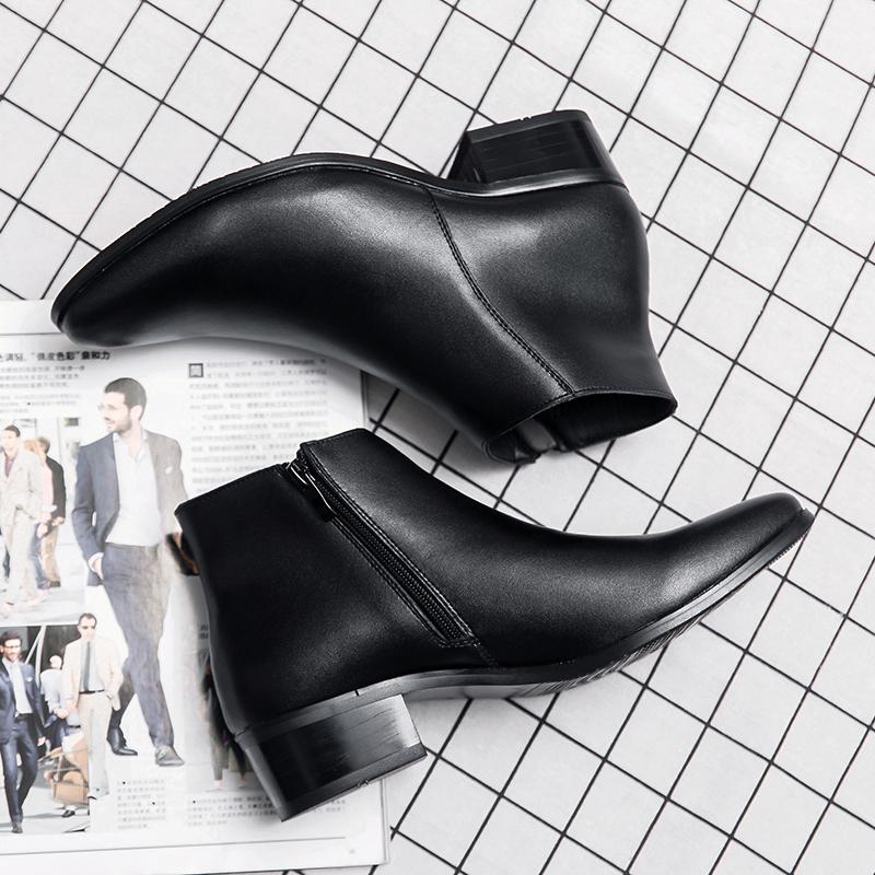 Men Chelsea Boots Brand Retro Leather Men Ankle Boots Comfortable Shoes for Men Outdoor Motocross Boots Business Men Shoes