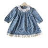 Französisches Blumenkleid für Mädchen - Herbst- & Frühjahrsmode ACB093