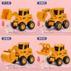 Childrens Pressing Sliding Construction Vehicle With Pushback Function For Kids Educational Play