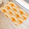 Fashion Orange Geometric Pattern Entrance Door Mat Bathroom Kitchen Anti-Slip Floor  Indoor Room Home Decor Non-Slip Rug