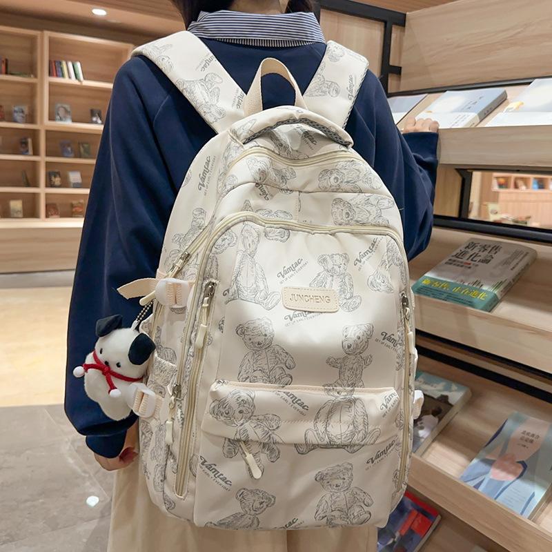Schoolbags for Children Elementary School Students  Girls and Junior High School Students with High Looks Letter Backpacks