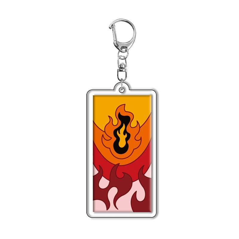Demon Slayer Kimetsu no Yaiba Tanjiro Nezuko Acrylic Keychain Anime Merchandise Charm Accessories Cross Border