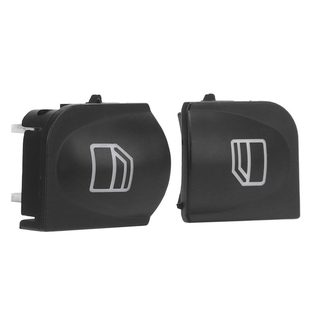 1 Pair Window Switch Button Covers Caps 2038200110 Replacement for MercedesBenz CClass W203 C230