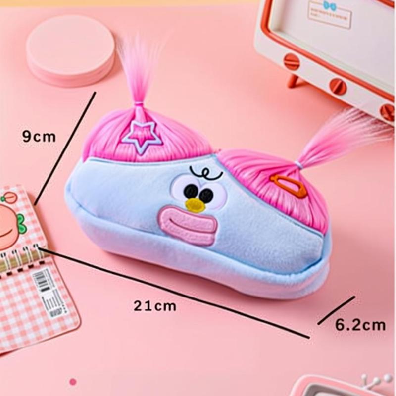 Ugly Doll Plush Large Intestine Pencil Case Big Eyed Sweet Girl Heart Storage Bag Plush Toy Pencil Case
