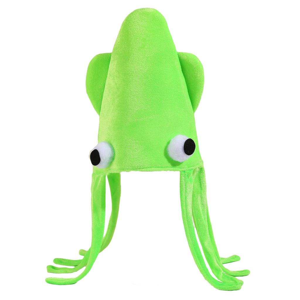 Fun Cuttlefish Hat with Long Tassels For Masquerade Party Cosplay Event Soft Headgear for Stage Show Halloween Dressingup