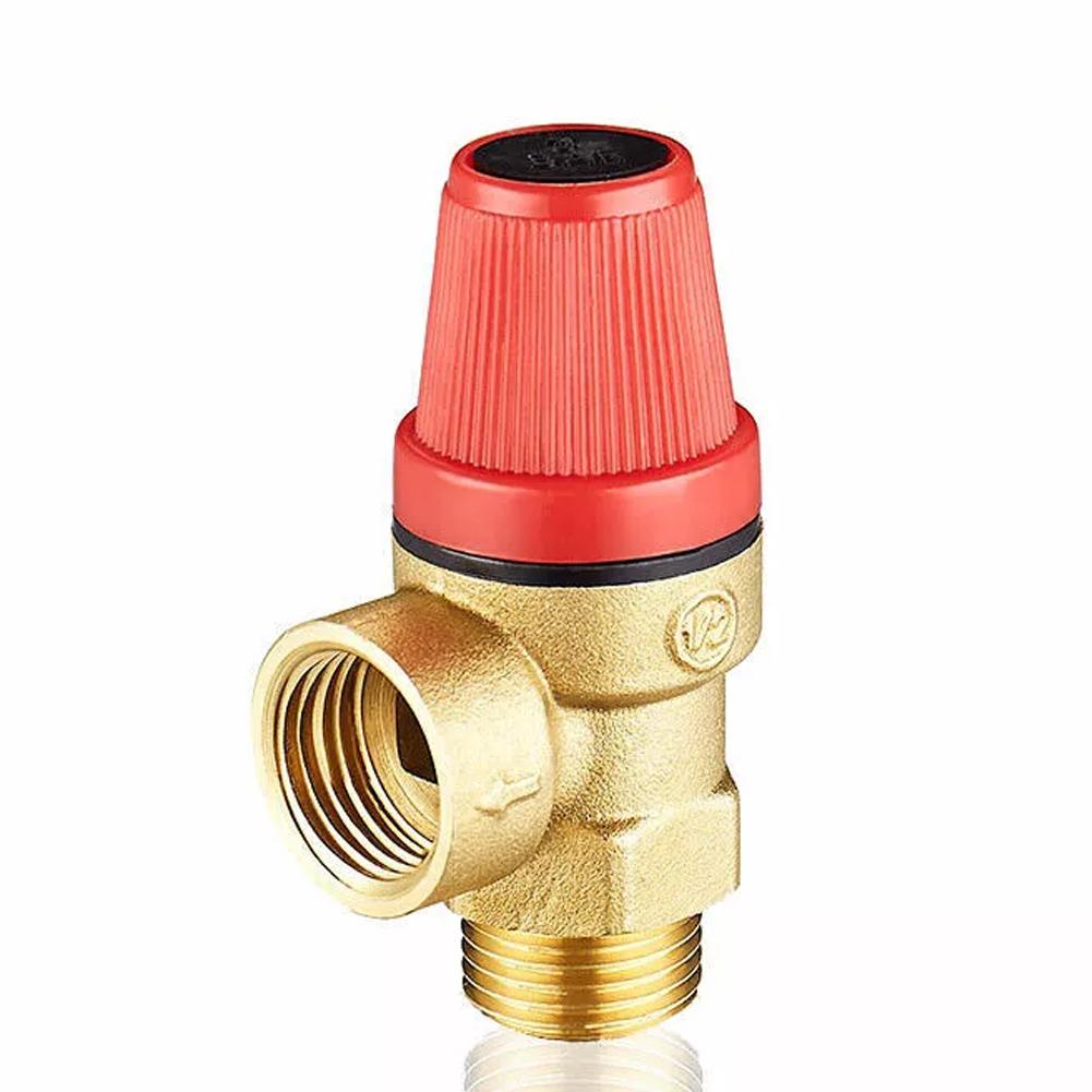 Quick and Easy Installation of Brass Safety Valve Drain Relief Switch for Solar Water Heater Inner & Outer Wire
