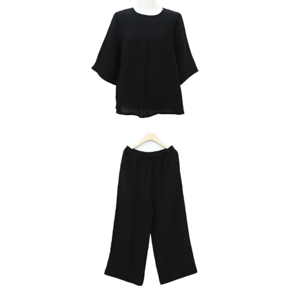 Shiz Madam Summer ESSential Crepe Pleat Set Women S Clothing