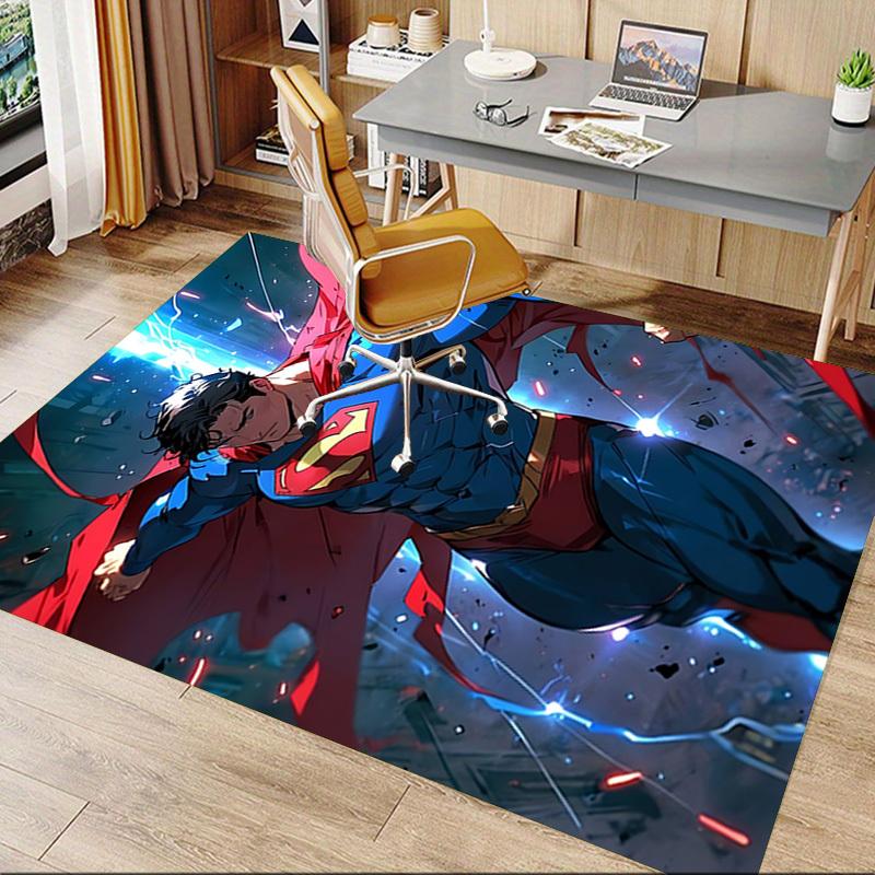 1pc Superman Carpet, for Home & Office Decor, Desk Chair Carpet, Festive Gift,Conference Room CarpetL1085