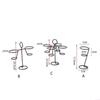 Black Iron Ice Cream Holder Cupcake Cones Stand Rack Display Snow Sushi Rolls