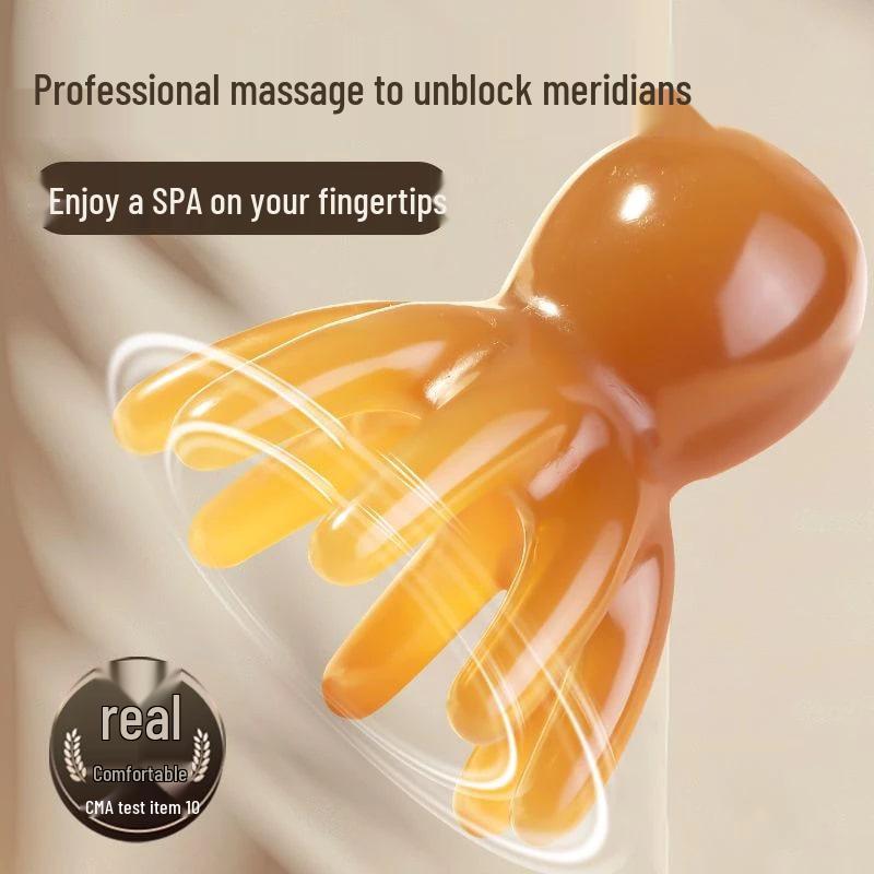 Octopus Scalp Massage Comb - Wide-Tooth Head Therapy Tool