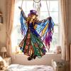 Dancing Lady Sun Catcher, Acrylic Hanging Ornament, Bohemian Gothic Woman Window Spinner, Gift for Mom Grandma Wife
