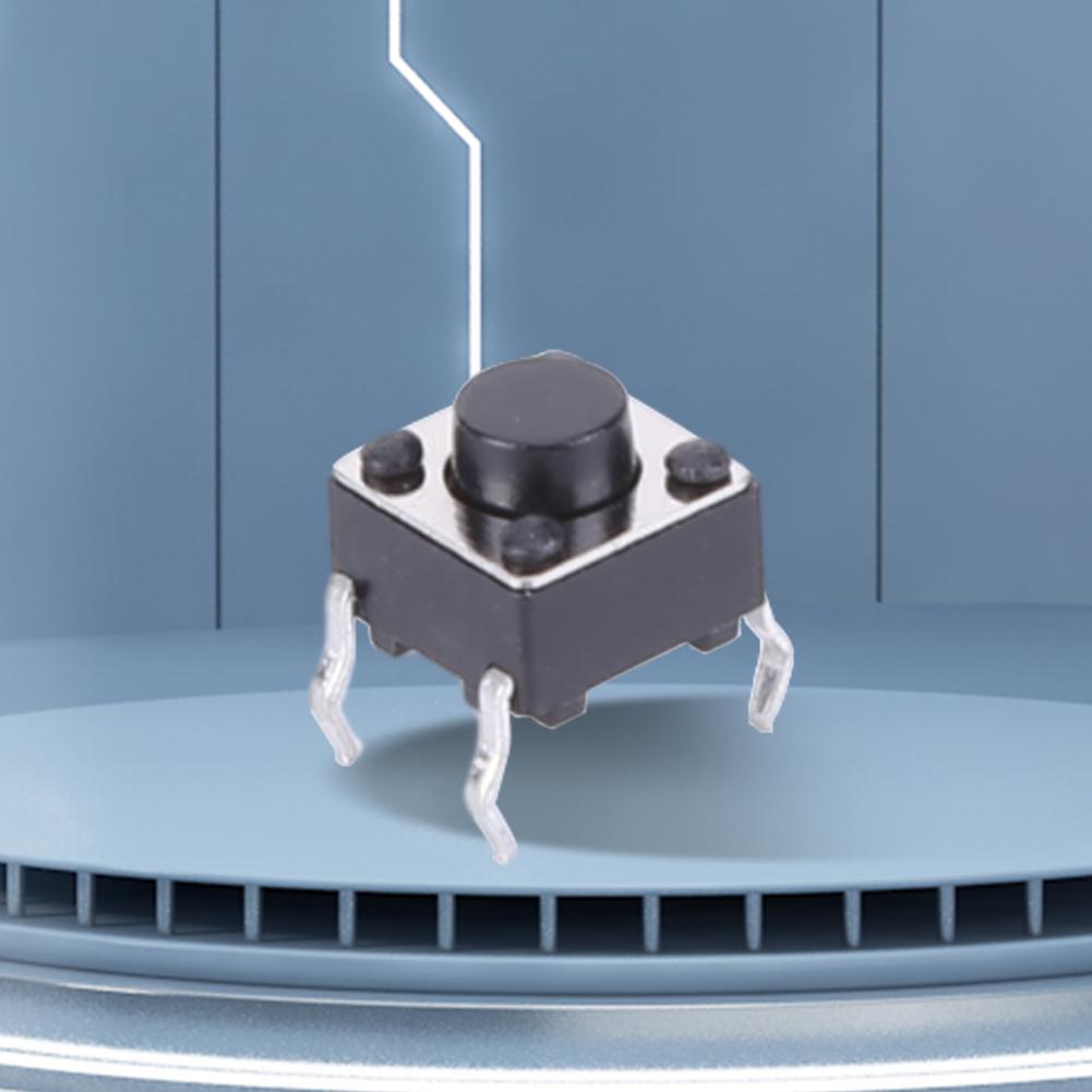 100 ks taktních spínačů, DIP 4pinové taktilní tlačítko 6x6x5mm, okamžité taktilní spínač, elektronické součástky