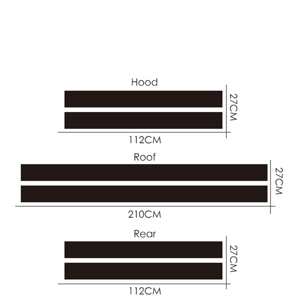 Car Styling Dual Rally Racing Bonnet Boot Rear Roof Stripes Decal Sticker Vinyl for Mini Cooper R56 R50 R53 F55 F56 F60 R60 R55