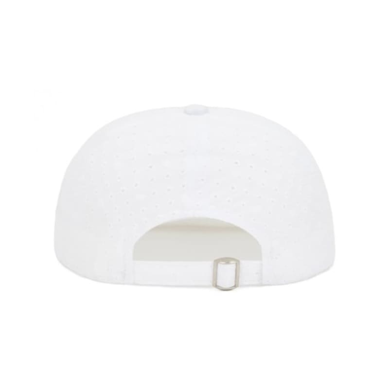 DEINET DEINET PUNCHING LACE LOGO CAP IN WHITE