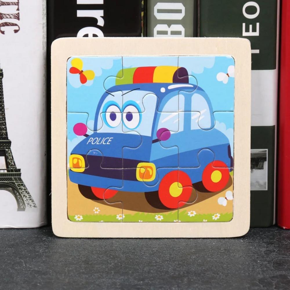9 ks Drevené puzzle malej veľkosti Montessori hračky pre bábätká Skladačka 3D puzzle dosková hra Vzdelávacie hračky pre deti Darček