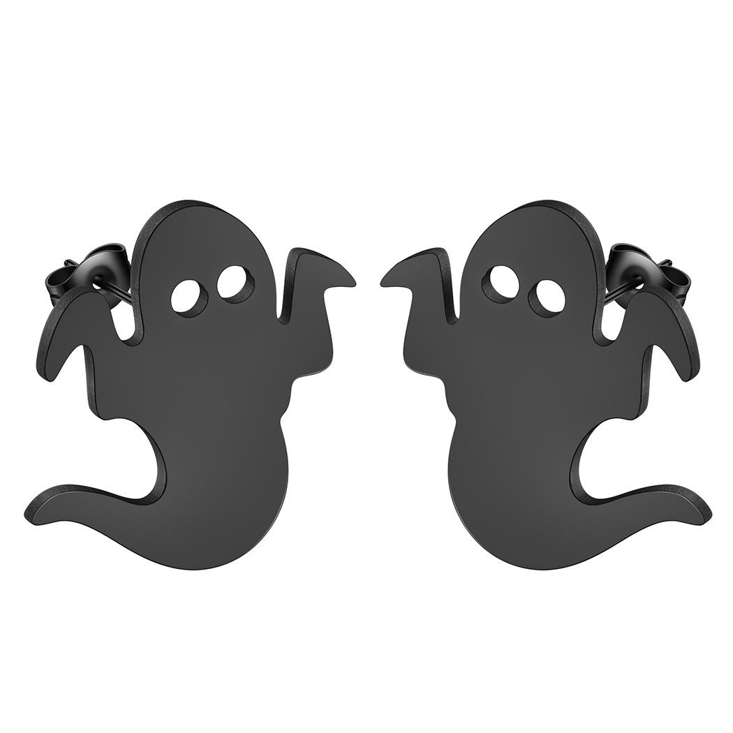 

Halloween Ghost Stud Street Style Zircon Earrings 2025 Trend Hypoallergenic Screw Cartilage Piercing Earring Holiday Gifts