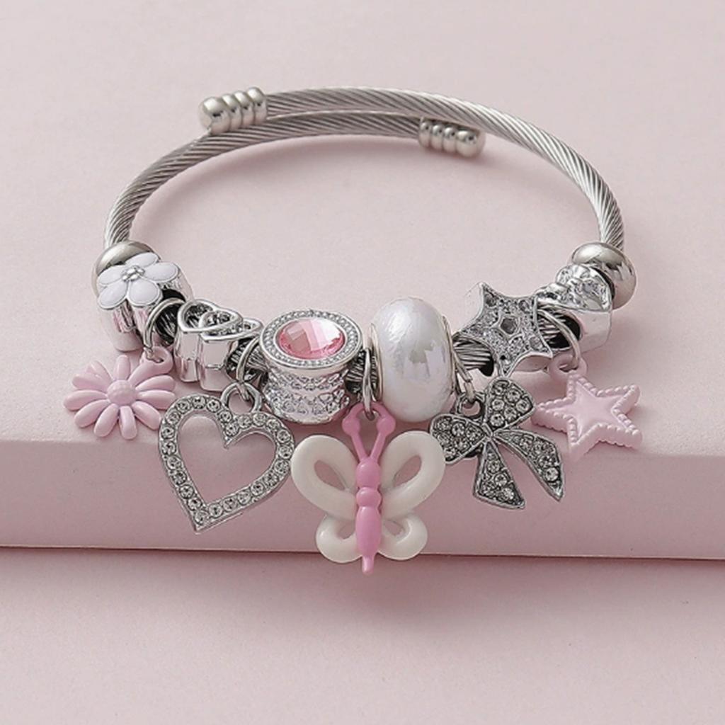1 Stück Damen Mode Trendiges Schleife Herz Armband Schmuck Zubehör Geeignet für Date, Party, Festival Geschenke-50401