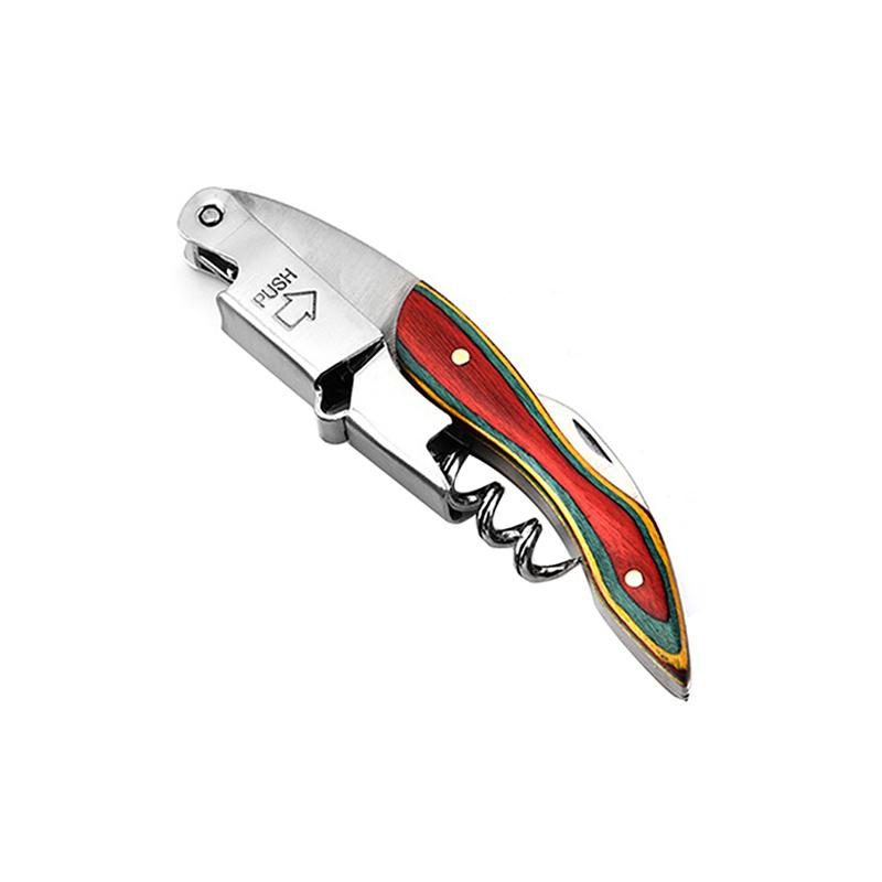 Wine Opener Professional Waiters Corkscrew, Custom Personalized LOGO Bottle Opener with Foil Cutter Wedding Gifts For Guests