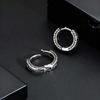 Punk Stainless Steel Hoop Earrings for Men Teens, Hypoallergenic Waterproof Small Huggies Earrings,Rock Hip Hop Cool Jewelry