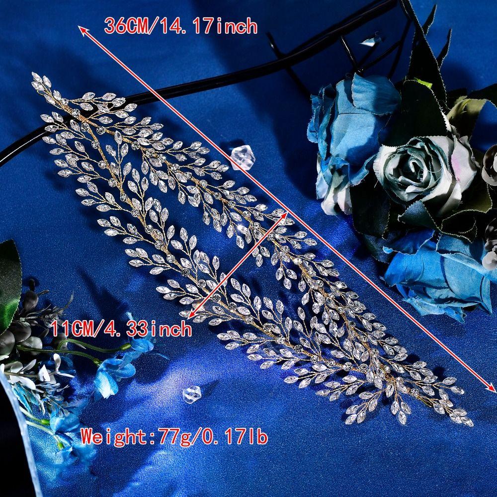 Rhinestone Bridal Headband Handmade Wedding Hair Accessories Wedding Headpieces  Gift for Women