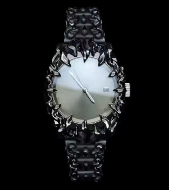 Strictly Selected Claws Watch Alabaster Premium Sense Retro Y2K Metal Special-Shaped Premium Niche Watch серебряный