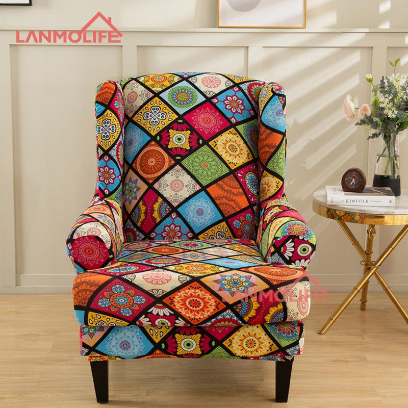 

Чехлы для стульев с крыльями, чехлы для кресел с принтом, высокоэластичные чехлы для стульев с крыльями в виде тигра, защитные чехлы для мебели в гостиной, чехлы для односпальных диванов D36.2XW31.3XH43.3 inch